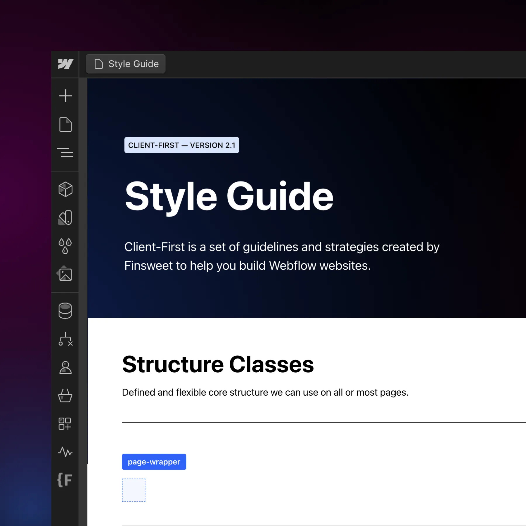 Client-First style guide reference